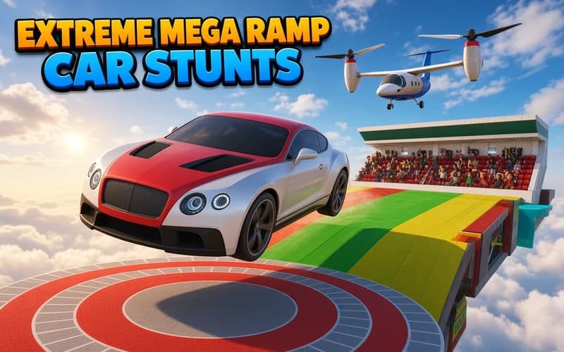 Extreme Mega Ramp Car Stunts