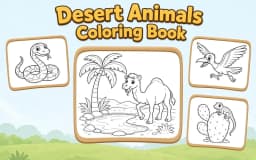 Desert Animals Coloring Book