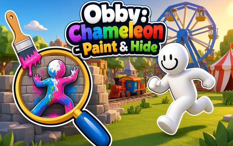 Obby: Chameleon - Paint & Hide