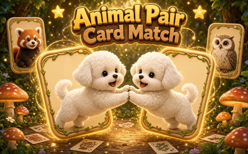 Animal Pair Card Match