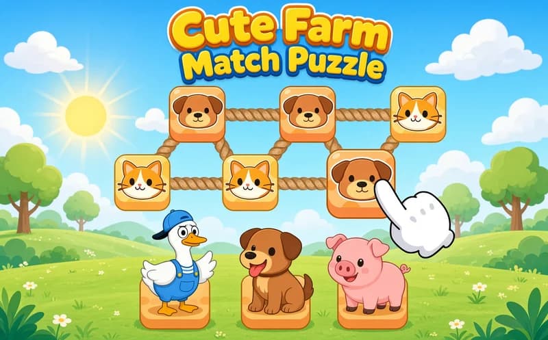 Cute Farm Match Puzzle