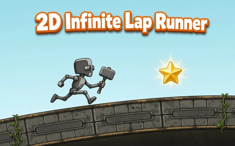 2D Infinite Lap Runner