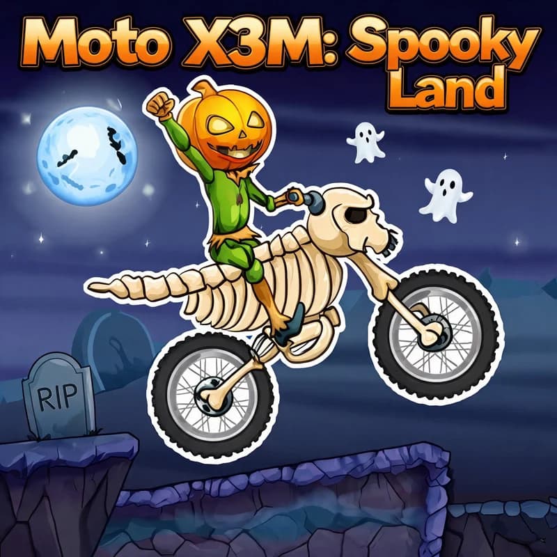 Moto X3M: Spooky Land