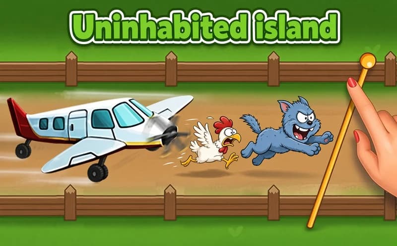 Uninhabited island