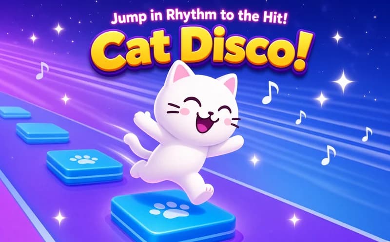 Jump in Rhythm to the Hit! Cat Disco!