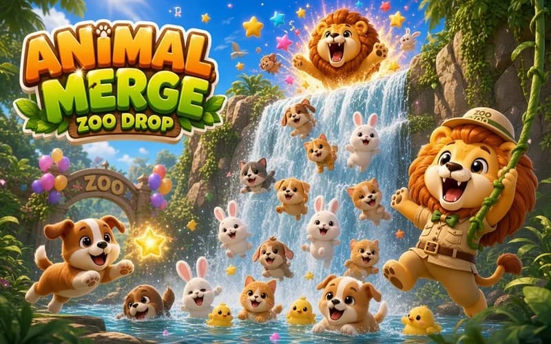 Animal Merge: Zoo Drop