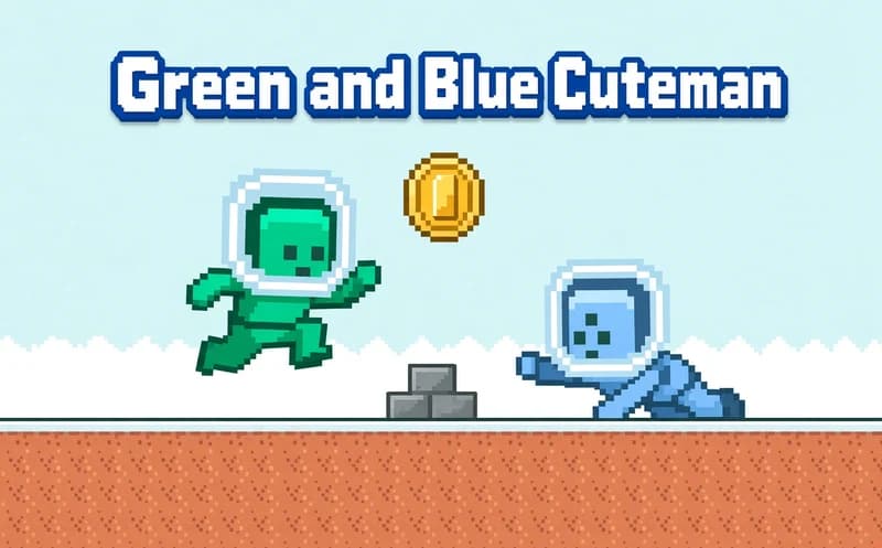 Green and Blue Cuteman